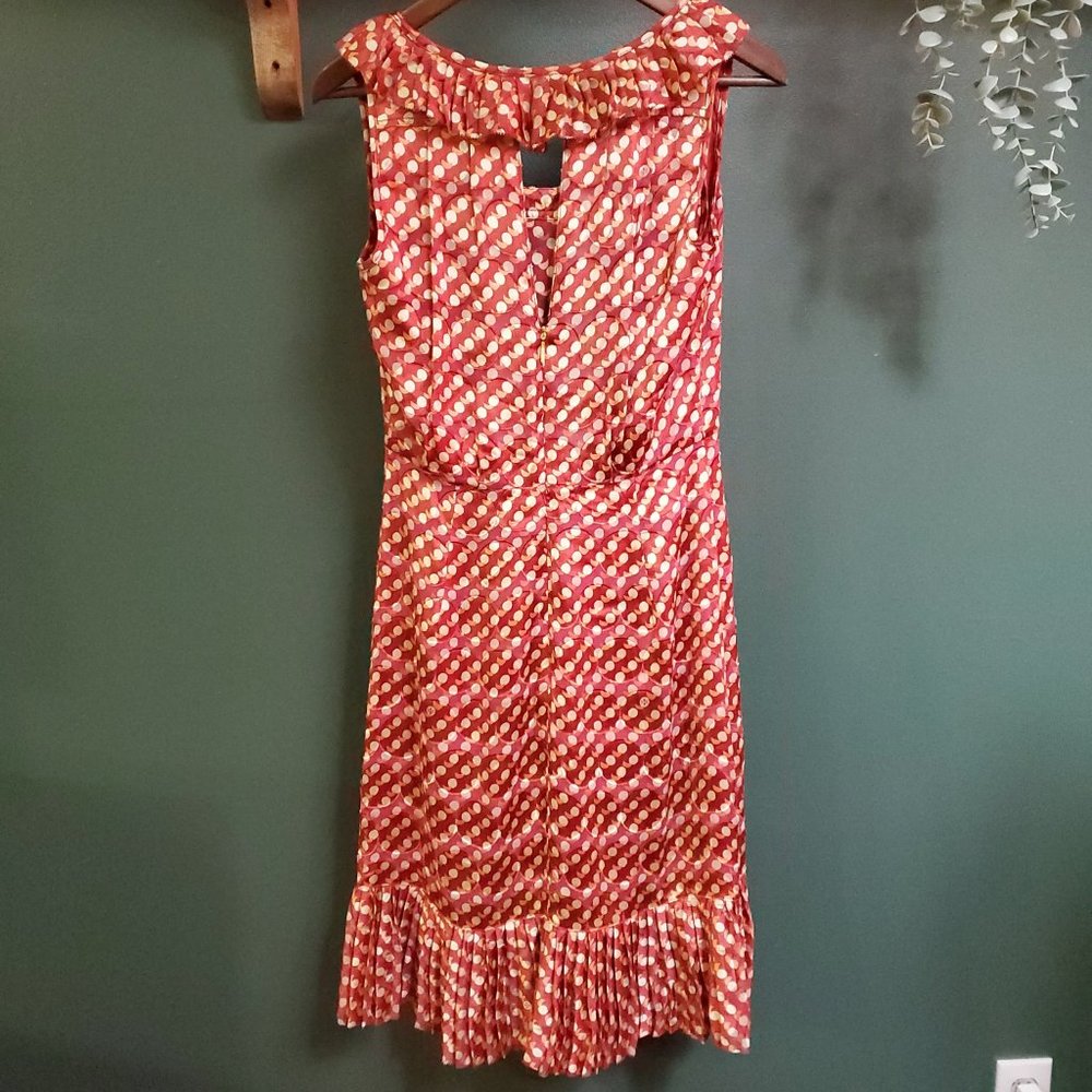Tory Burch | Polka Dot Silk Blend Dress - Picture 3 of 7